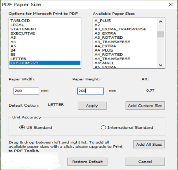 Download Windows10Pdf Print to PDF Toolkit Pro