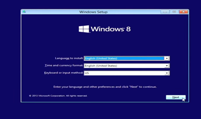 Windows 8 Setup Method