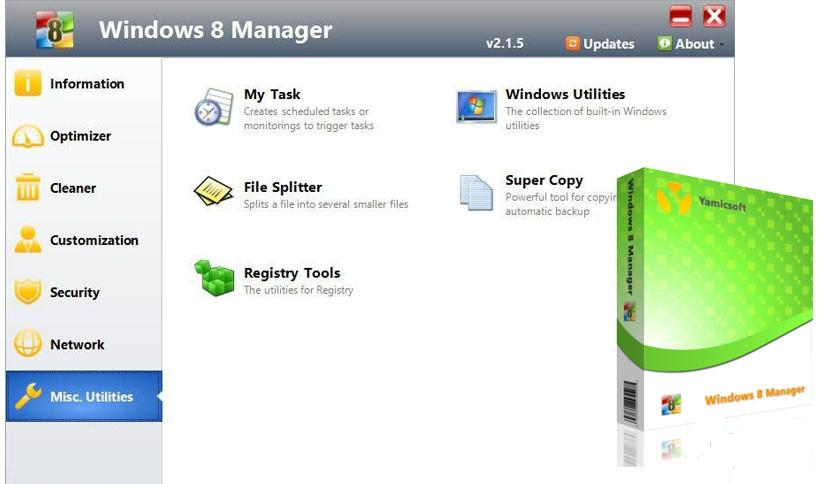 Yamicsoft Windows 8 Manager Latest Version