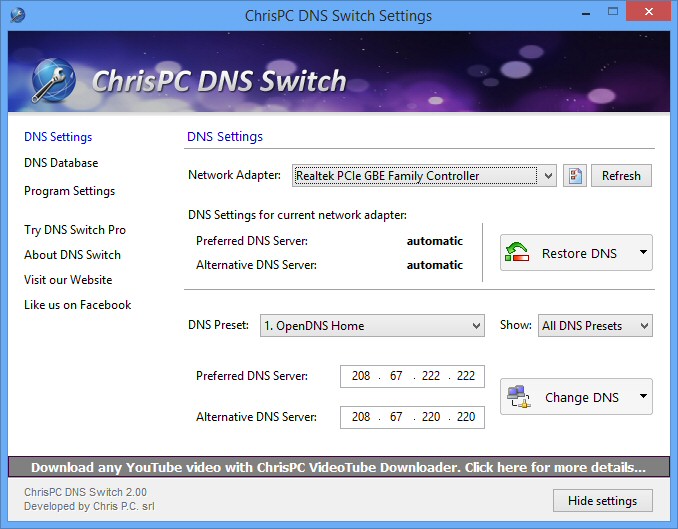 ChrisPC.DNS.Swit Softwares Crack + Patch Download 2023
