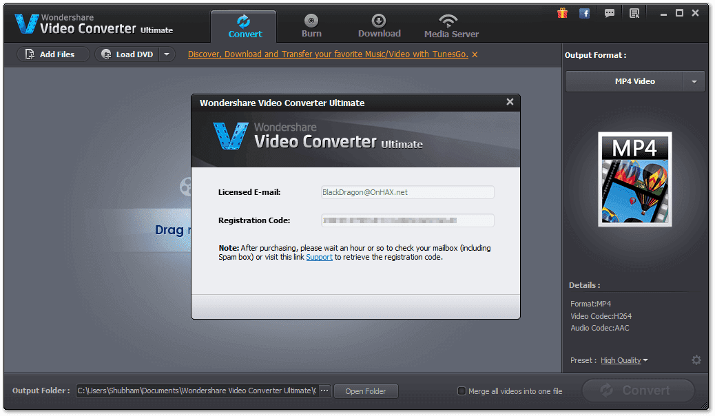 Wondershare Video Converter Ultimate Serial Key